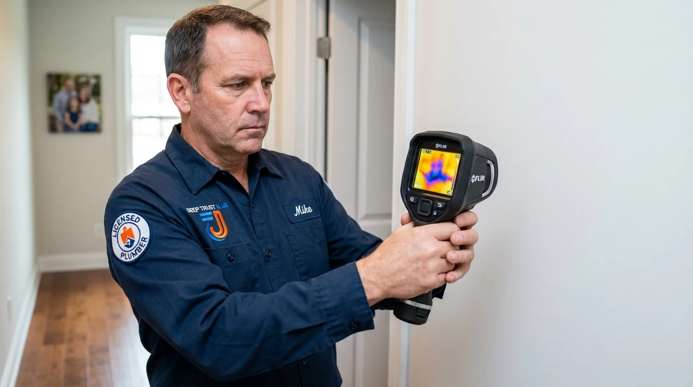 Thermal imaging leak detection by Johns Plumbing LLC in Burkburnett